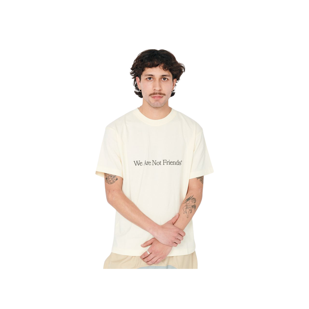 T-Shirt We Are Not Friends Wanif Studio Beige