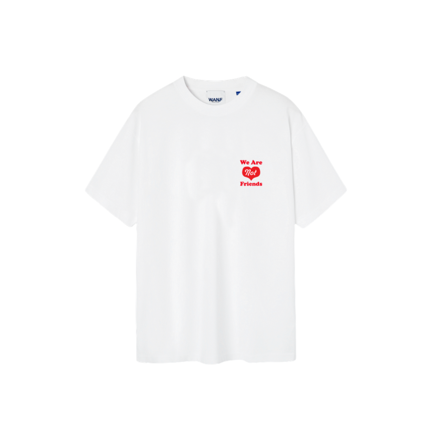 T-Shirt We Are Not Friends Heart House Branca
