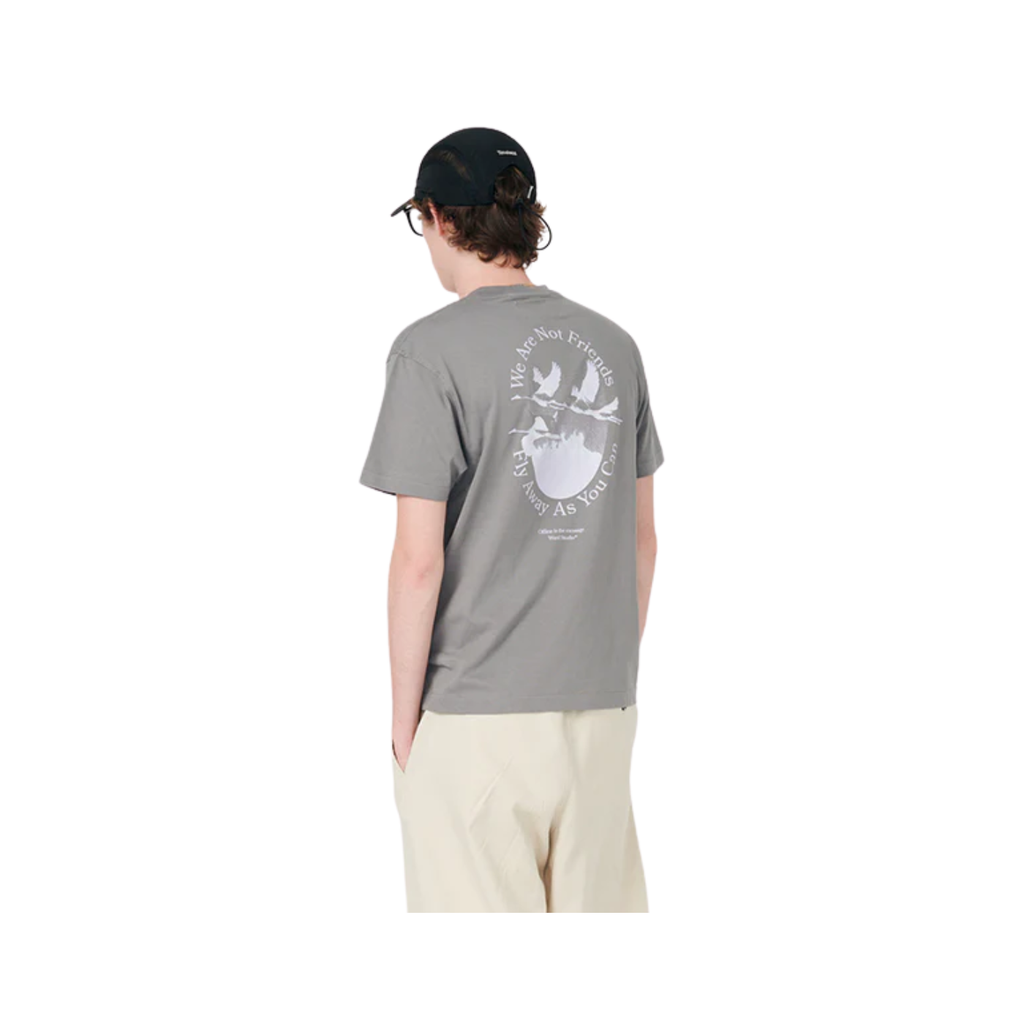 T-Shirt We Are Not Friends Fly Away Grey
