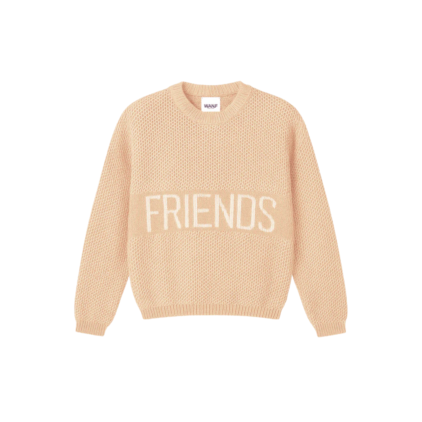 We Are Not Friends Salmon Friends Knit Sweatshirt