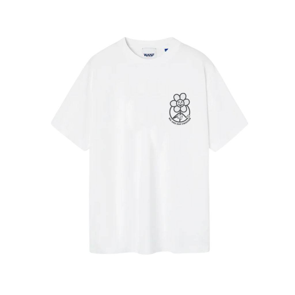 T-Shirt We Are Not Friends Snow Daisy White