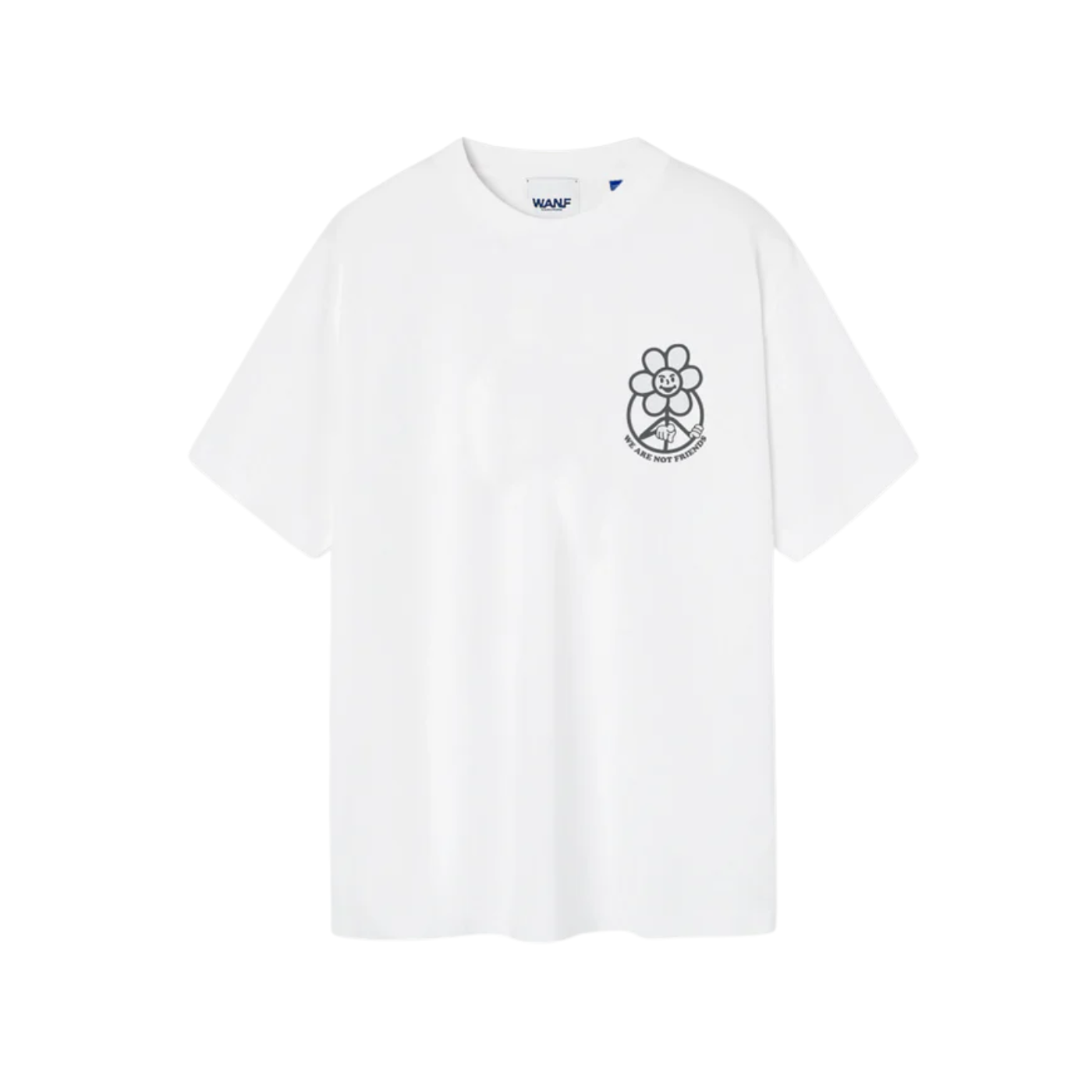 T-Shirt We Are Not Friends Snow Daisy White