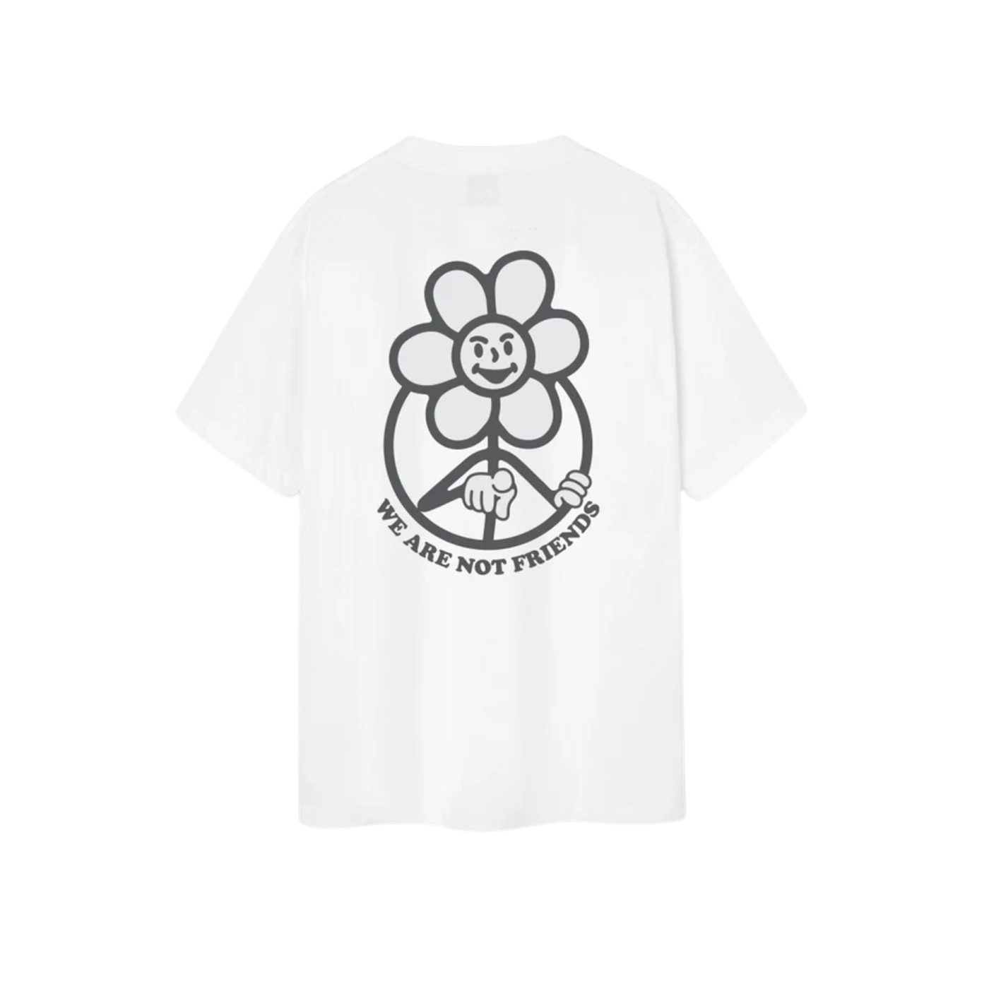 T-Shirt We Are Not Friends Snow Daisy White