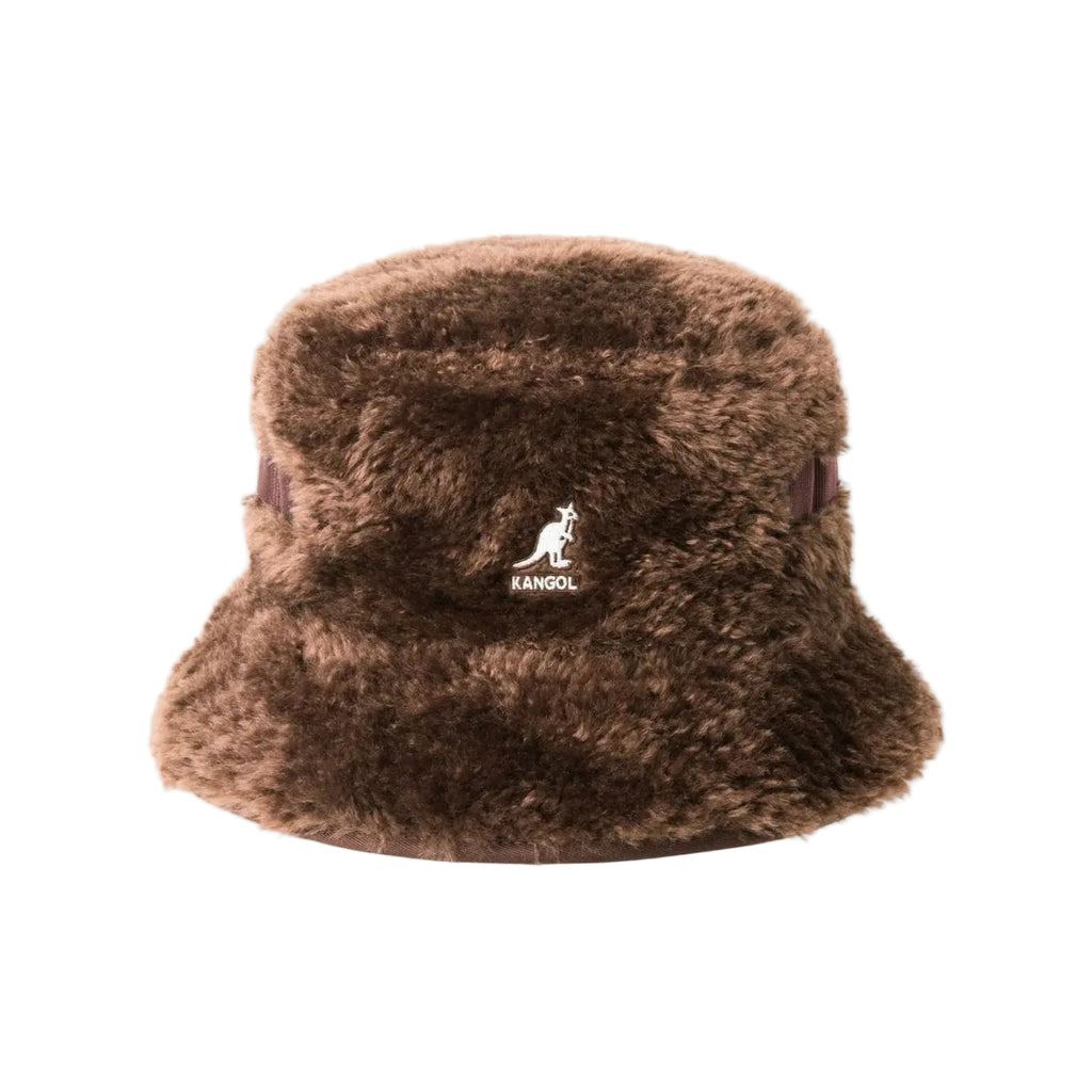 Bucket Kangol Faux Shearling Utility Castanho