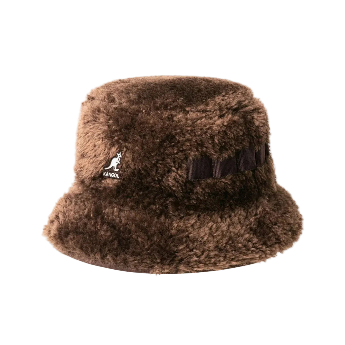 Bucket Kangol Faux Shearling Utility Castanho