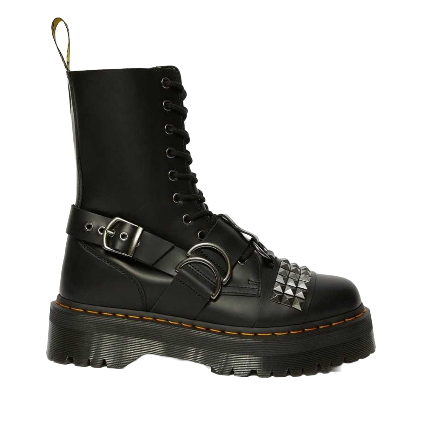 Botas de mulher Dr. Martens Jadon Plataforma com Tachas em preto