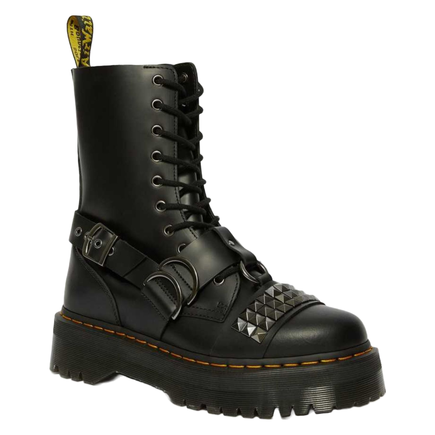 Botas de mulher Dr. Martens Jadon Plataforma com Tachas em preto