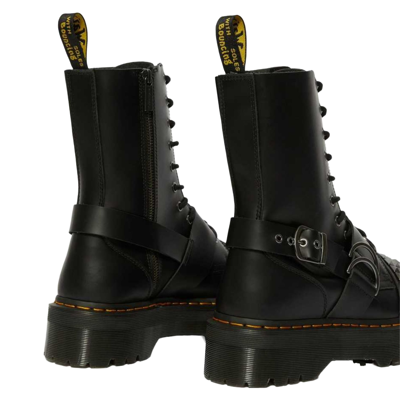 Botas de mulher Dr. Martens Jadon Plataforma com Tachas em preto
