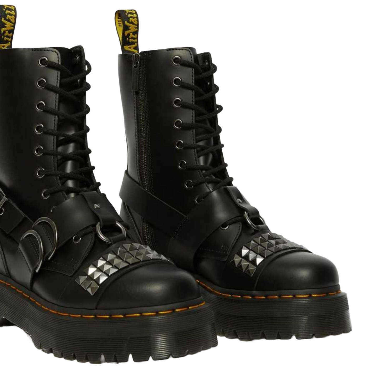 Botas de mulher Dr. Martens Jadon Plataforma com Tachas em preto